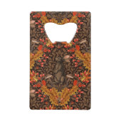 茶色の秋のうさぎ クレジットカード栓抜き (裏面)