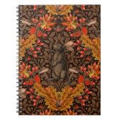 茶色の秋のうさぎ ノートブック (正面)