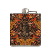 茶色の秋のうさぎ フラスク (裏面)