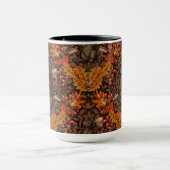 茶色の秋のうさぎ マグカップ (中央)