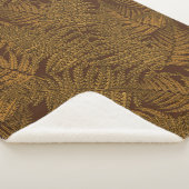 茶色の秋のシダ シェルパブランケット (3/4)