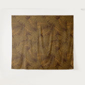 茶色の秋のシダ タペストリー (正面(横))