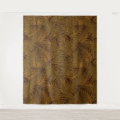 茶色の秋のシダ タペストリー (正面)