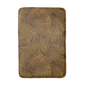 茶色の秋のシダ バスマット (正面縦)