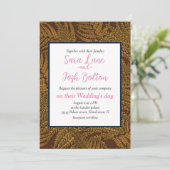 茶色の秋のシダ 招待状 (スタンド正面)