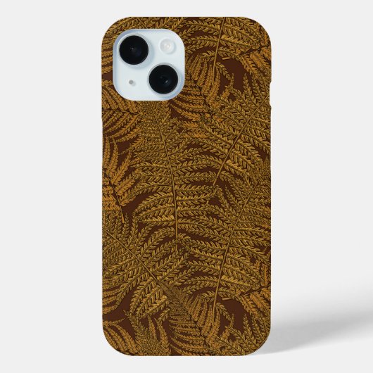 茶色の秋のシダ Case-Mate iPhoneケース (裏面)