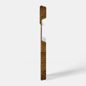 茶色の秋のシダ iPhoneケース (左側面)