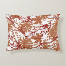 茶色の秋のフローラ離れパターン