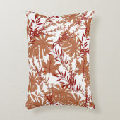 茶色の秋のフローラ離れパターン アクセントクッション (正面(垂直))