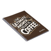 茶色の究極の答えはコーヒー ノートブック (右側)