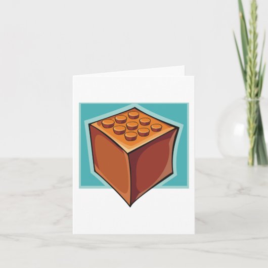 茶色の立方体 カード (正面)