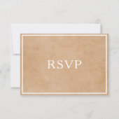 茶色の紙のシャンデリア 出欠カード (裏面)