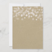 茶色の紙のシンプルな田舎風の結婚式の招待状 招待状 (裏面)