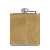 茶色の紙バッグと口ひげカスタムフラスコ フラスク (裏面)