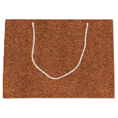 茶色の紙袋（白い取っ手付き） ラージペーパーバッグ (正面)