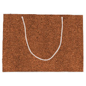 茶色の紙袋（白い取っ手付き） ラージペーパーバッグ (裏面)