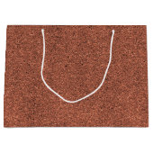 茶色の紙袋（白い取っ手付き） ラージペーパーバッグ (正面)