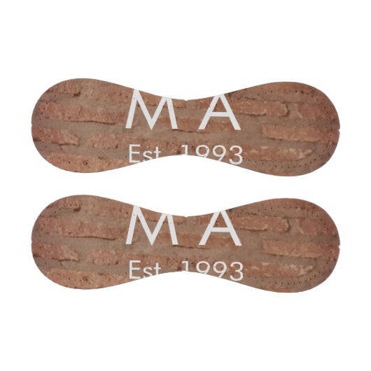 茶色の素朴なレンガの石に名前の文字の年日付を追加 野球ボール (パネル)