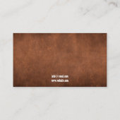 茶色の素朴テクスチ動揺してャの馬の写真 名刺 (裏面)