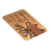 茶色の素朴ムース日付磁石を保カスタム存する マグネット (右側)