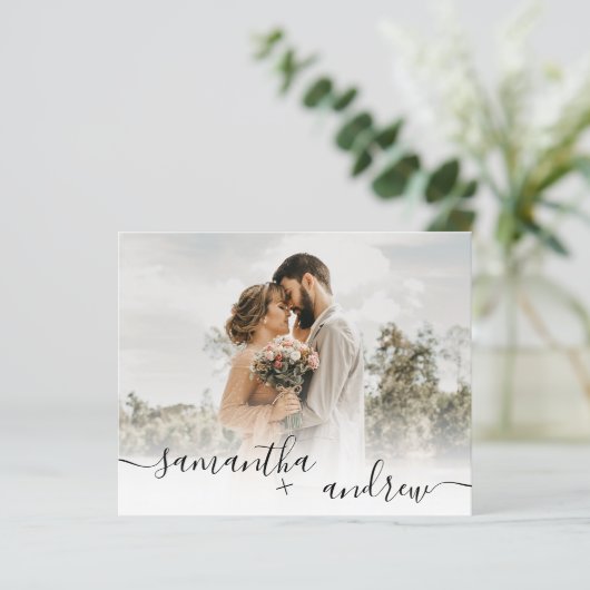 茶色の素朴木のスクリプト5枚の写真予算結婚予算 (スタンド正面)