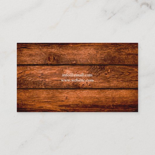 茶色の素朴木のテクスチャ馬の写真ウマ科の 名刺 (裏面)