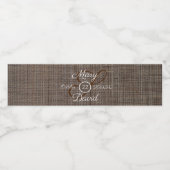 茶色の素朴背景水ボトルラベル ペットボトルラベル (シングルラベル)