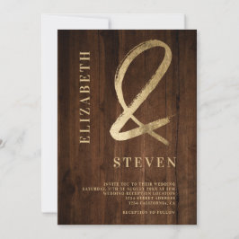 茶色の素朴金ゴールドアンパサンドの名前はphoto 結婚 招待状