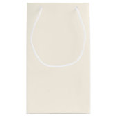 茶色の結婚バラの感謝していあなたの小さな抱き枕 スモールペーパーバッグ (裏面)