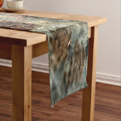 茶色の結晶の消音層 ショートテーブルランナー (インサイチュ)