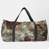 茶色の結晶の消音層 ダッフルバッグ (正面)