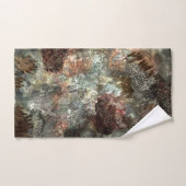 茶色の結晶の消音層 バスタオルセット (ハンドタオル)