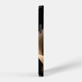 茶色の絹 iPhoneケース (右側面)