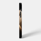 茶色の絹 iPhoneケース (左側面)