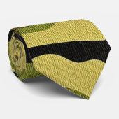 茶色の緑と黒の迷彩 ネクタイ (ロール)