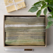 茶色の緑の抽象芸術絵画ズ 薄葉紙 (ギフト)