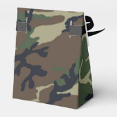 茶色の緑の迷彩 フェイバーボックス (裏面サイド)