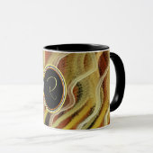 茶色の線 マグカップ (正面右)