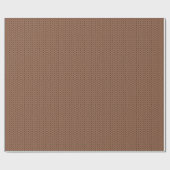 茶色の編み物生地 ラッピングペーパー (フラット)