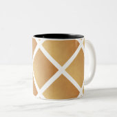 茶色の織りシェード ツートーンマグカップ (正面右)