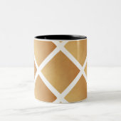 茶色の織りシェード ツートーンマグカップ (中央)