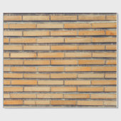 茶色の肉盛り壁 ラッピングペーパー (フラット)