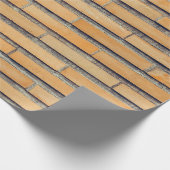 茶色の肉盛り壁 ラッピングペーパー (角)