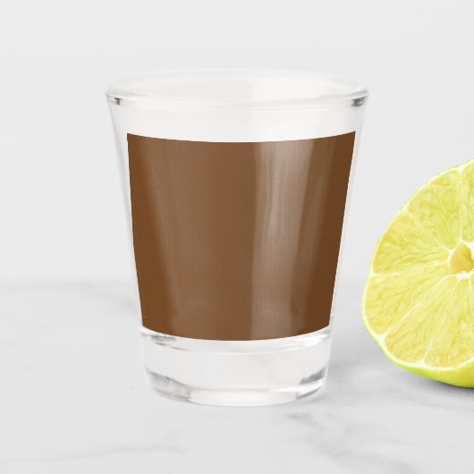 茶色の背景でデザインを強化 ショットグラス (正面)