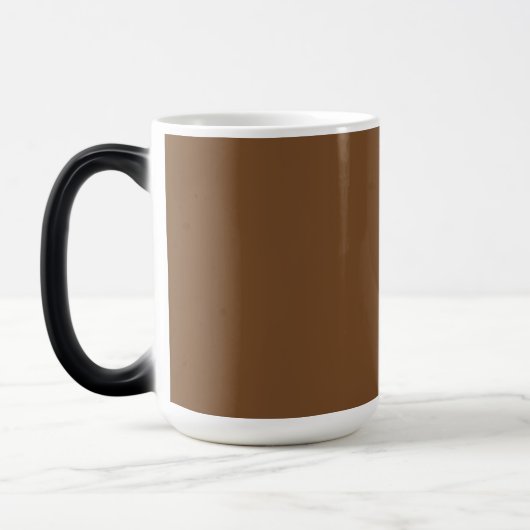 茶色の背景でデザインを強化 モーフィングマグカップ (左)