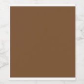 茶色の背景でデザインを強化 ワインラベル (シングルラベル)