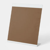 茶色の背景でデザインを強化 台座サイン (正面)