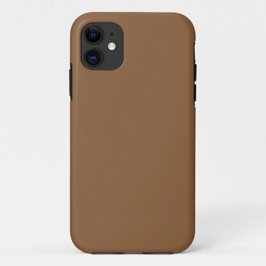 茶色の背景でデザインを高める Case-Mate iPhoneケース (裏面)
