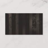 茶色の背景にスチームパンクストライプのトンボ アドバイスカード (裏面)