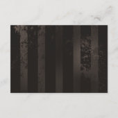 茶色の背景にスチームパンクストライプのトンボ アドバイスカード (裏面)